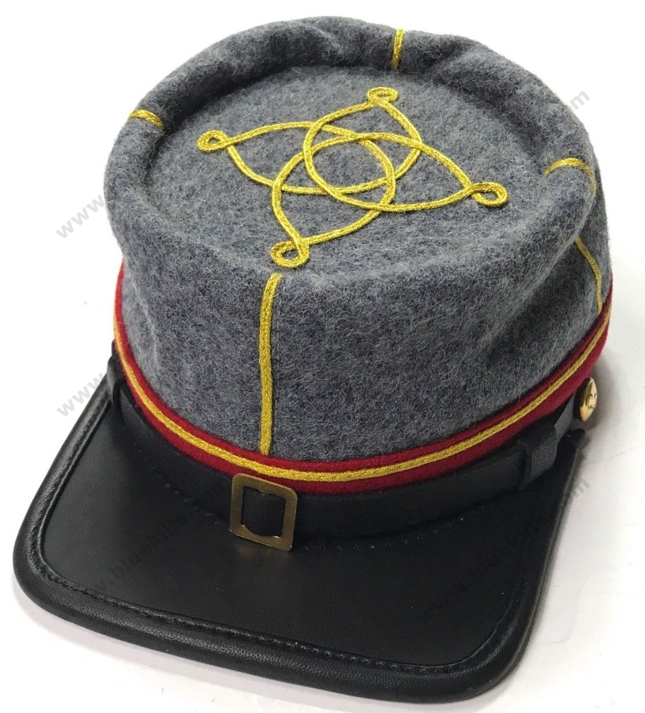 CIVIL WAR CONFEDERATE CSA LIEUTENANT ARTILLERY OFFICER KEPI FORAGE CAP