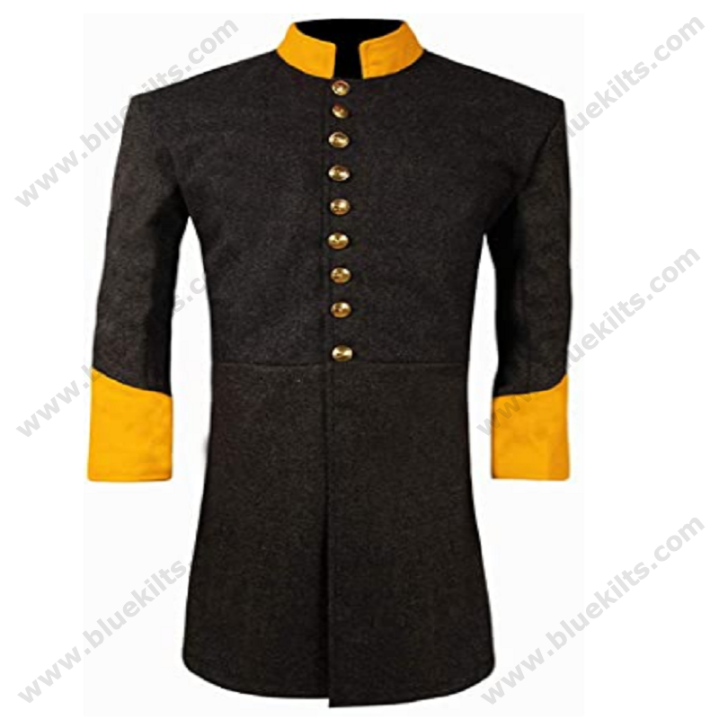 Civil War CS Richmond Grey Cavalry Single Breasted Officer’s Frock Coat