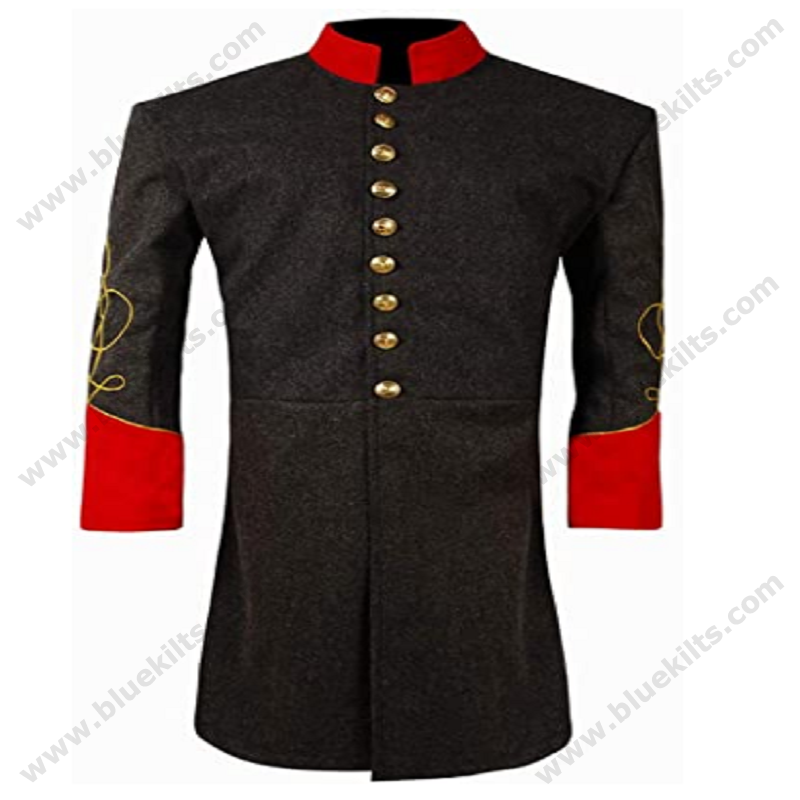 Civil War CS Richmond Grey Artillery Single Breasted Generals Frock