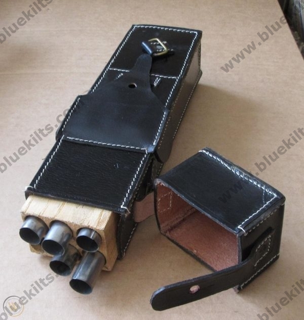 Spencer Cartridge Box – Blue Kilts