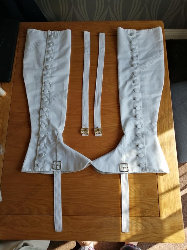 French Imperial Guard Old Guard dress gaiters Blue Kilts